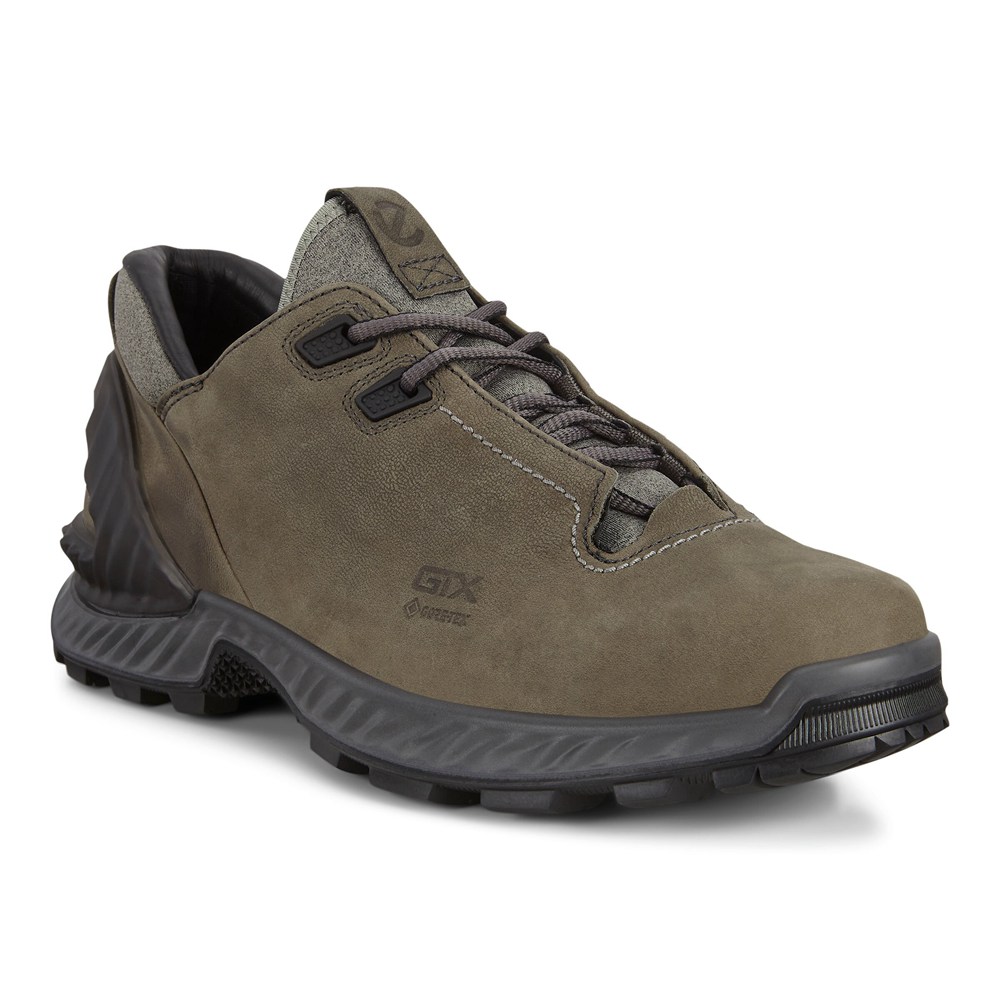 ECCO Mens Hiking Shoes Olive - Exohike Low Gtx - IRG-286754